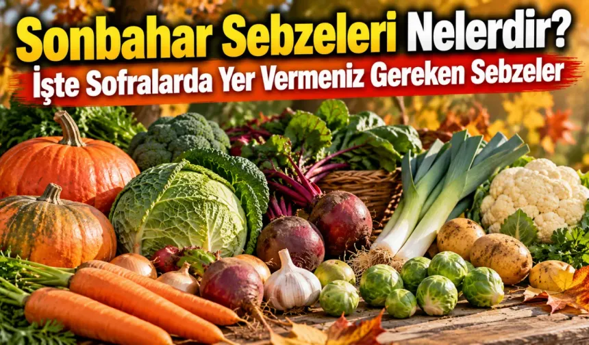 Sonbahar Sebzeleri Nelerdir? İşte Sofralarda Yer Vermeniz Gereken Sebzeler
