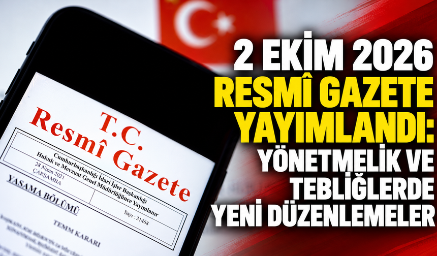 3 Ekim Resmî Gazete kararları yayımlandı: SGK, KOSGEB, enerji ve tarımda yeni düzenlemeler