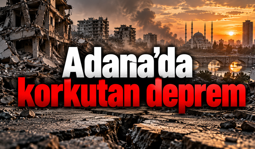 Adana'da korkutan deprem