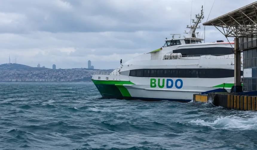 BUDO’da 8 sefer iptal edildi: Olumsuz hava deniz ulaşımını etkiledi