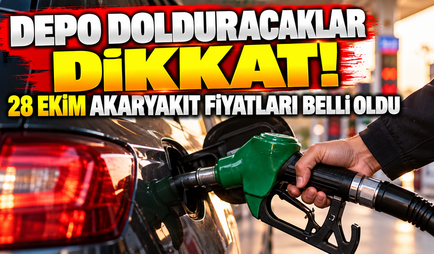 Depo dolduracaklar dikkat! 28 Ekim akaryakıt fiyatları belli oldu | 28 EKİM AKARYAKIT FİYATLARI