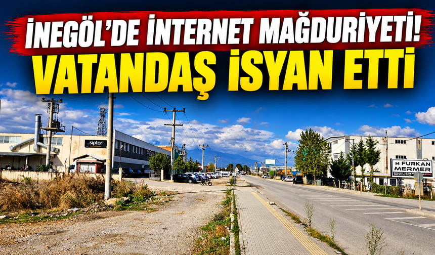 İnegöl’de internet mağduriyeti vatandaşı isyan ettirdi! 15 gündür internet yok!
