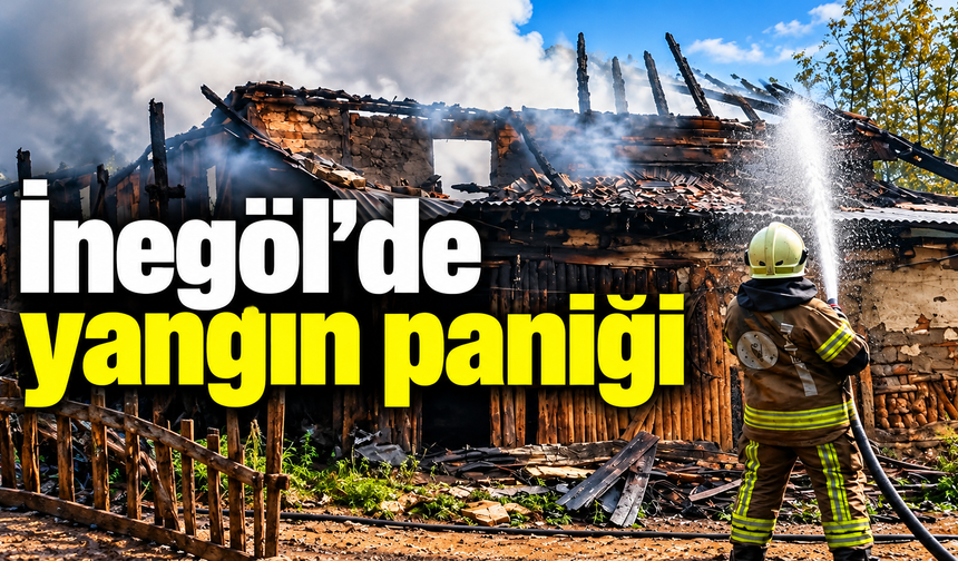İnegöl’de yangın paniği!