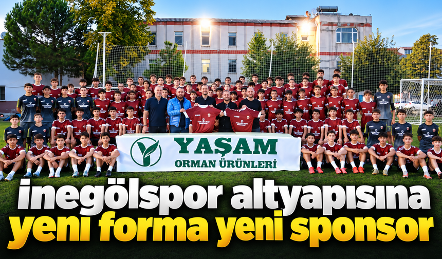 İnegölspor altyapısına yeni forma yeni sponsor