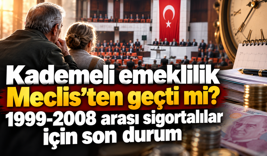 Kademeli emeklilik Meclis’ten geçti mi? 1999-2008 arası sigortalılar için son durum