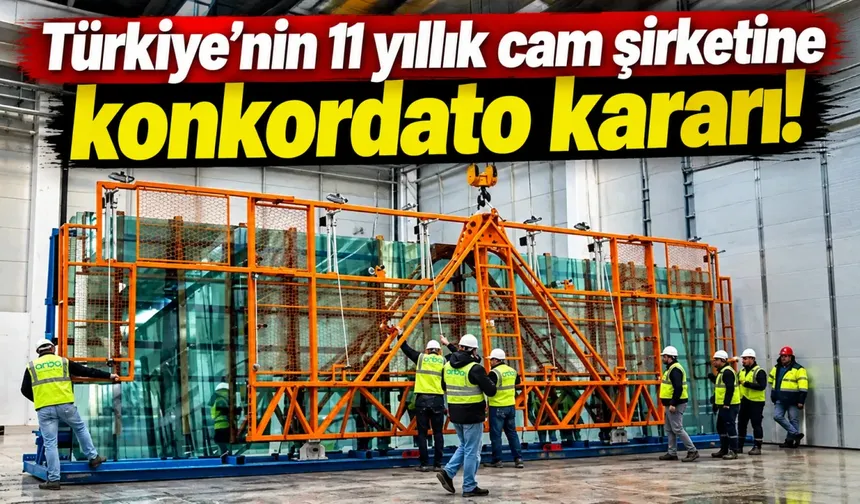 Türkiye'nin 11 yıllık cam şirketine konkordato kararı!