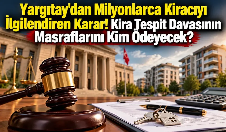 Yargıtay'dan Milyonlarca Kiracıyı İlgilendiren Karar! Kira Tespit Davasının Masraflarını Kim Ödeyecek?