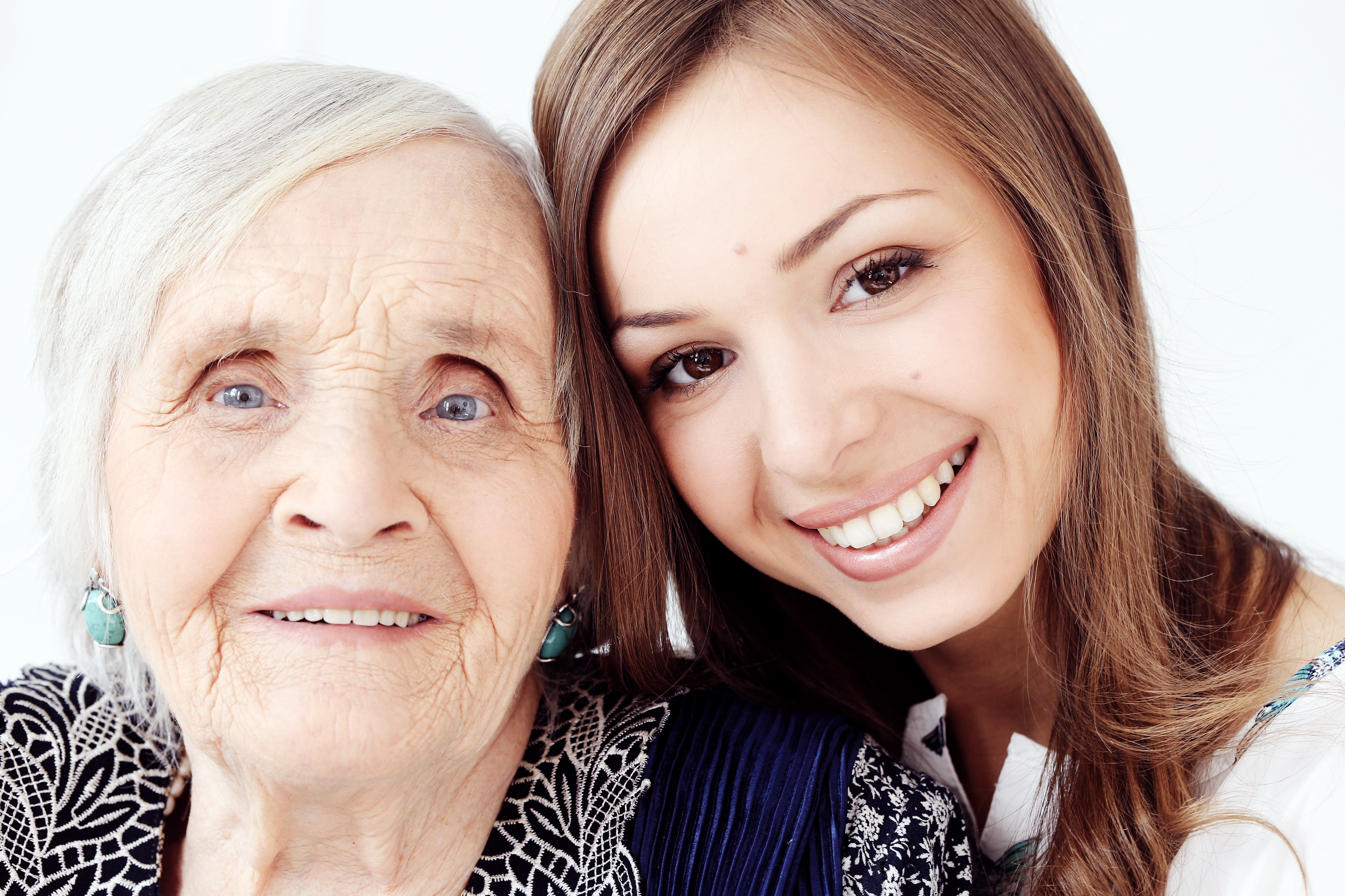 beautiful-teenager-girl-her-grandmother-family-portrait