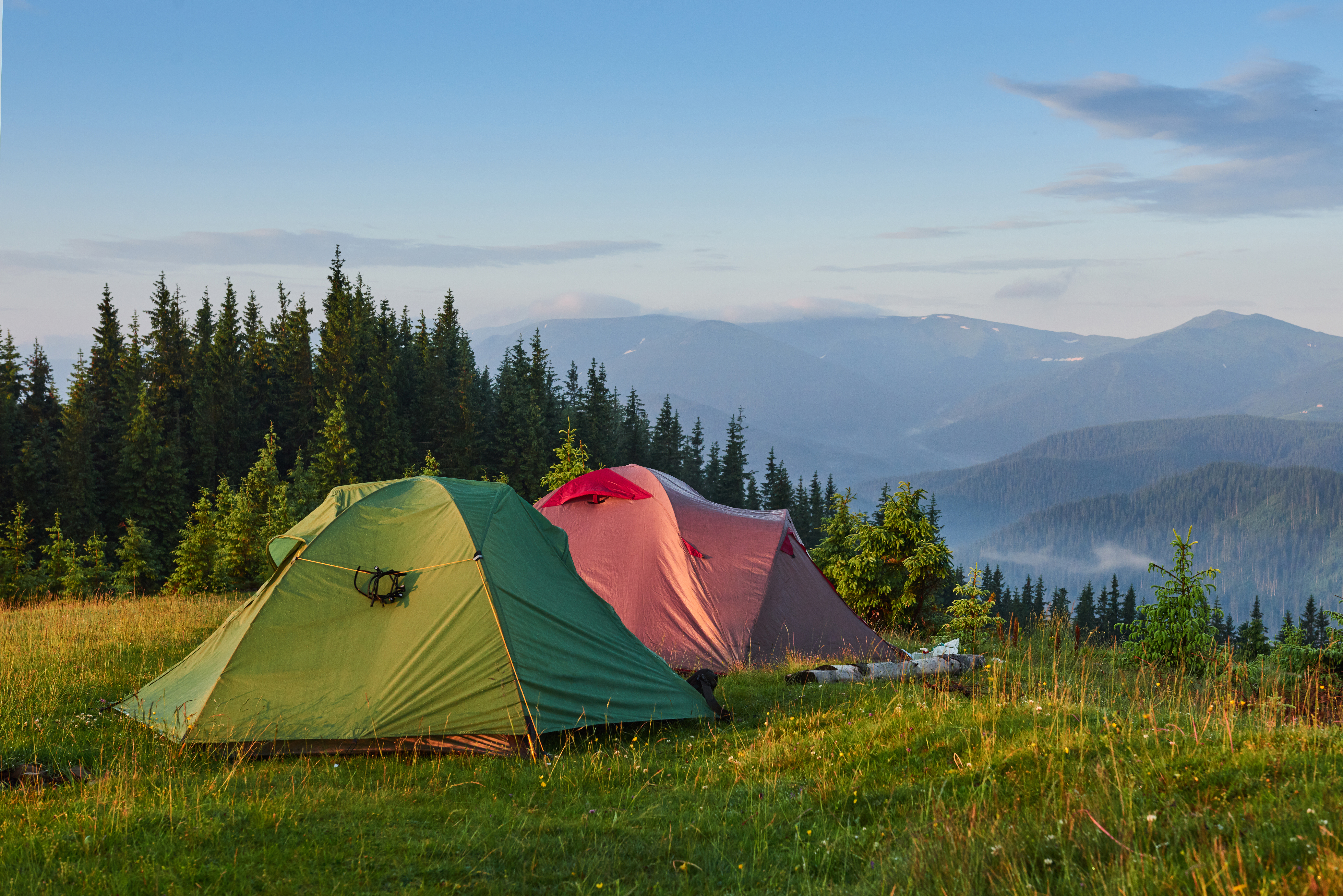 tourist-tents-are-green-misty-forest-mountains
