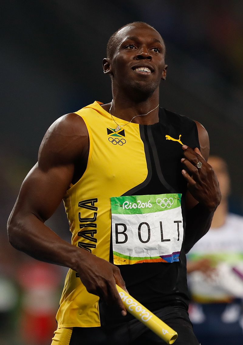 Usain_Bolt_after_4_×_100_m_Rio_2016