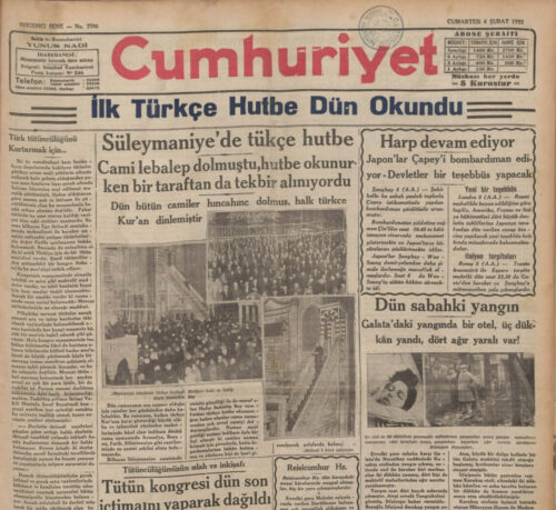 ilk-turkce-hutbe-dun-okundu-cumhuriyet-6-subat-1932-500x459
