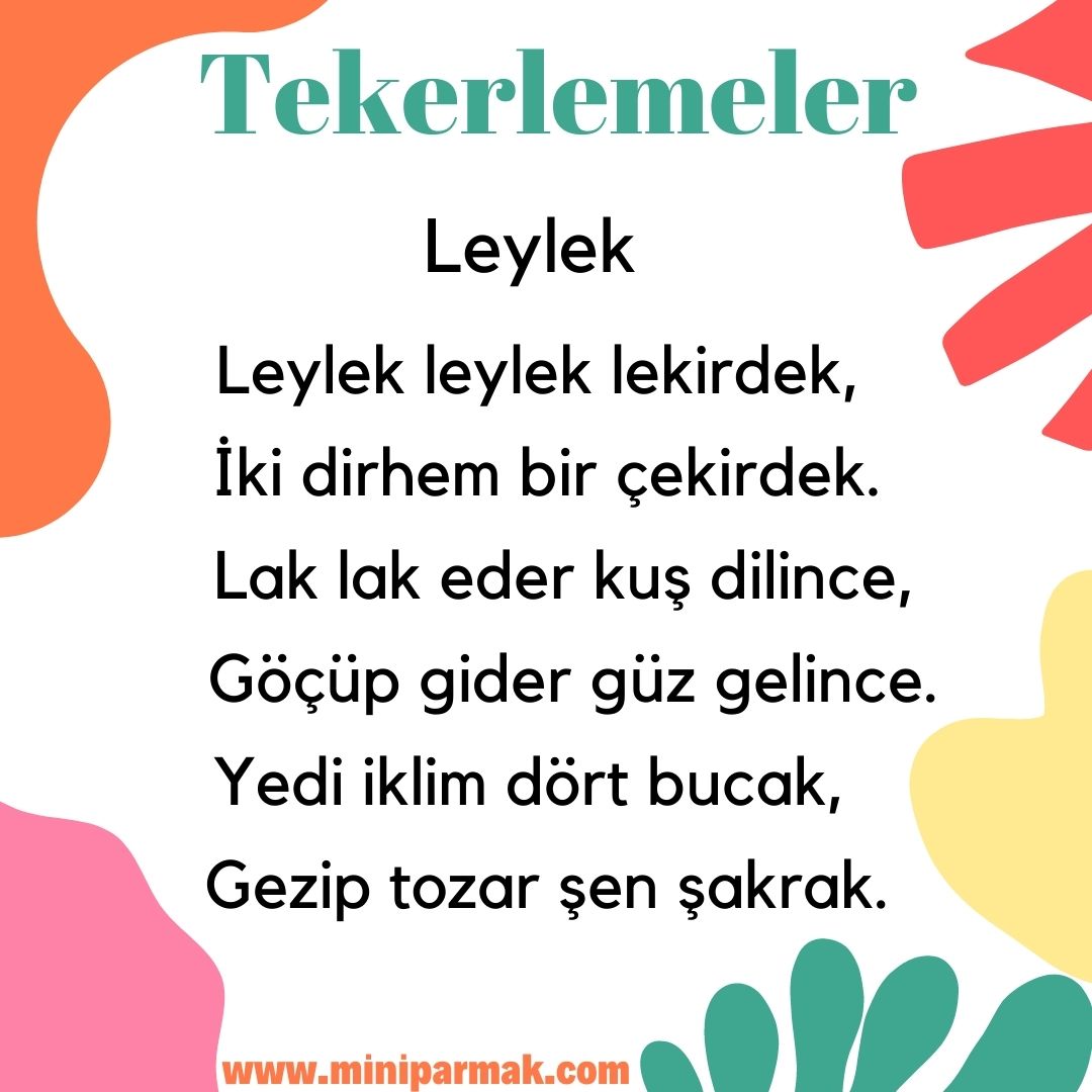 leylek tekerlemesi