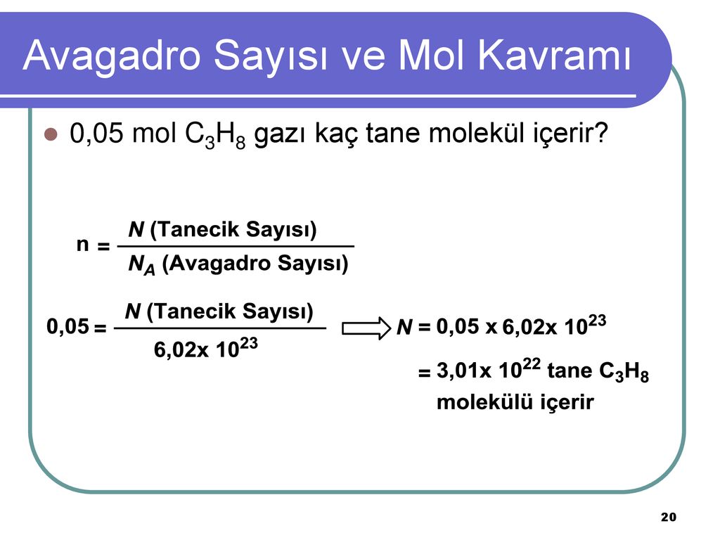 Mol Nedir Ve Bir Mol Kaç Gramdır? - Genç Gazete