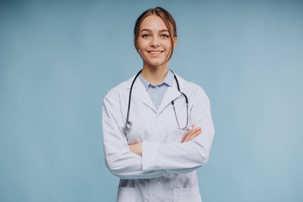 woman-doctor-wearing-lab-coat-with-stethoscope-isolated