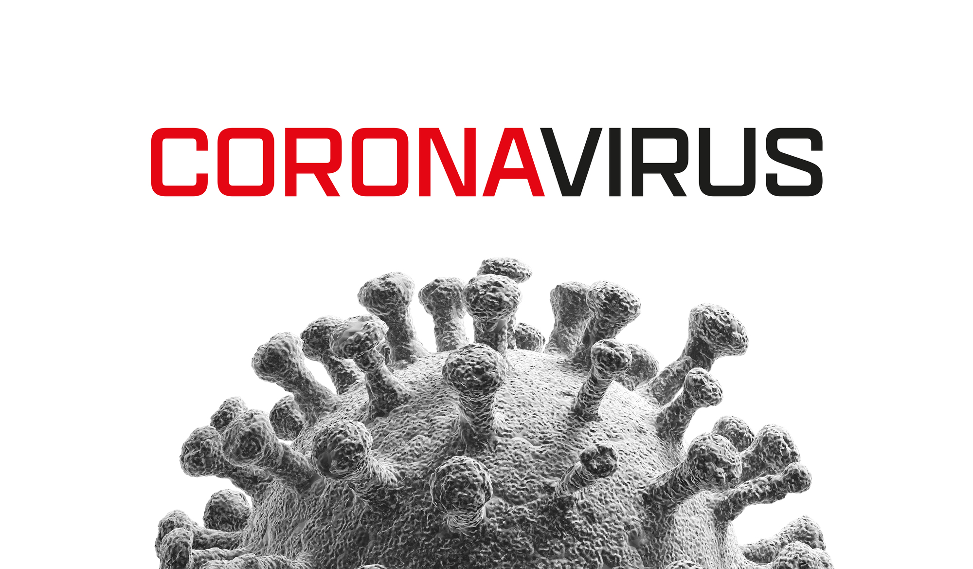 Virus Isolated White Close Up Coronavirus Cells Bacteria Molecule