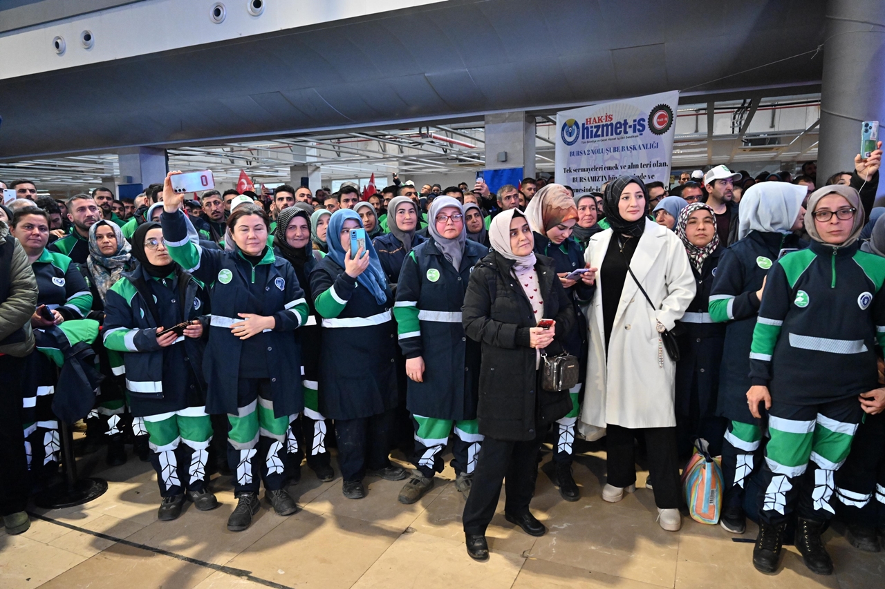 Bursa Büyükşehir Belediyesi işçilerinde zam sevinci