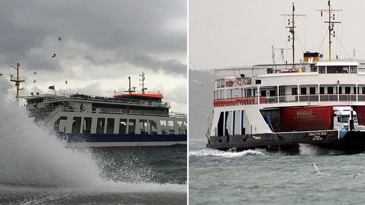 İstanbul ve İzmir'de vapur seferleri iptal edildi