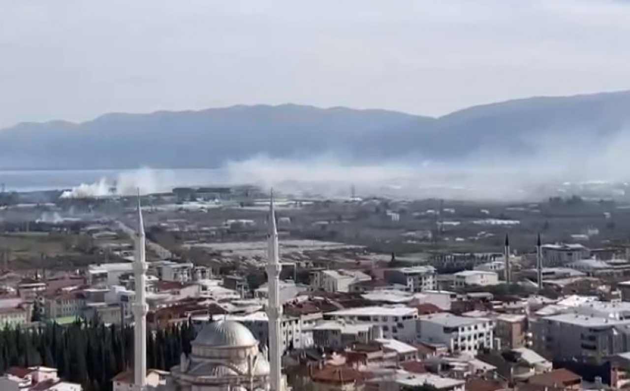 Bursa'da yükselen dumanlar panik yarattı