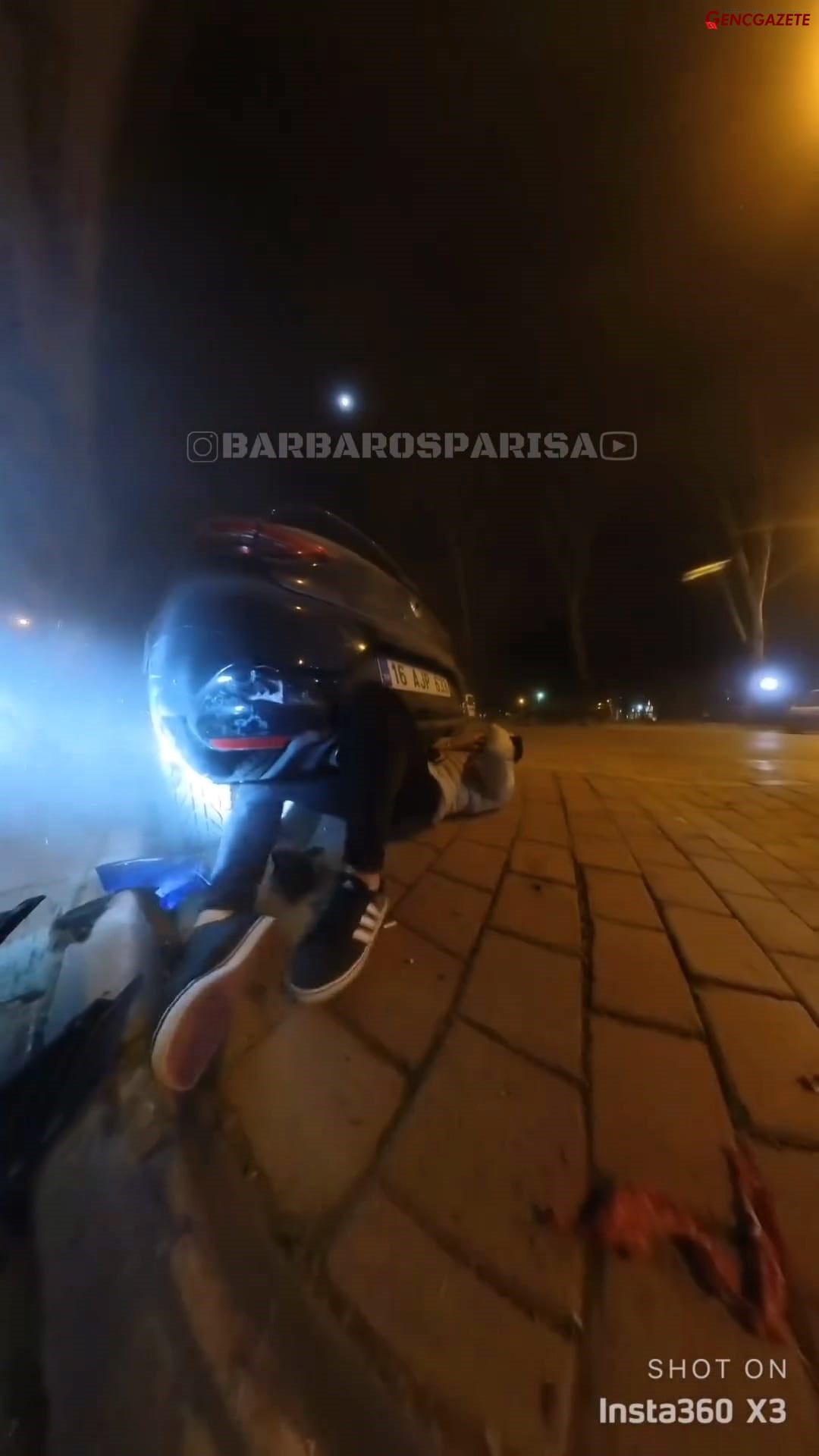 Genç Gazete Motosiklet Üzerindeki Aksiyon Kamerası Kazayı Kaydetti (2)