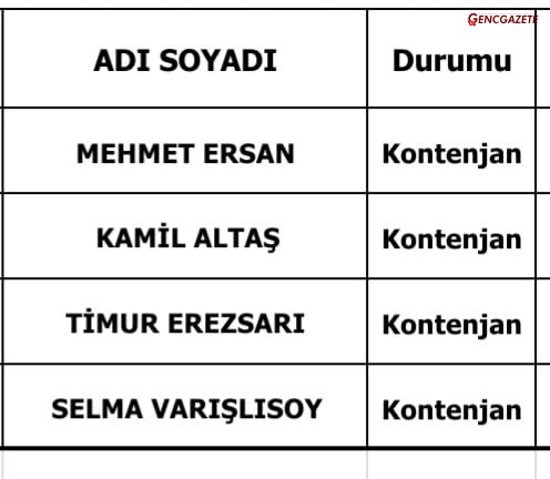 Yeniden Refah Partisi Meclis Listesi 4