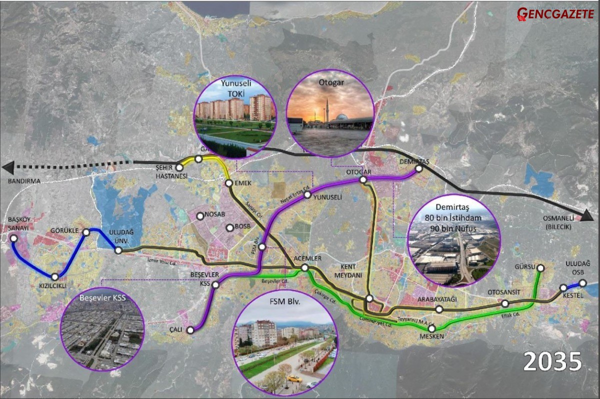 Genç Gazete Bursa'yı Heyecanlandıran Dev Proje Merkeze Iki Yeni Tünel Yapılacak  (5)