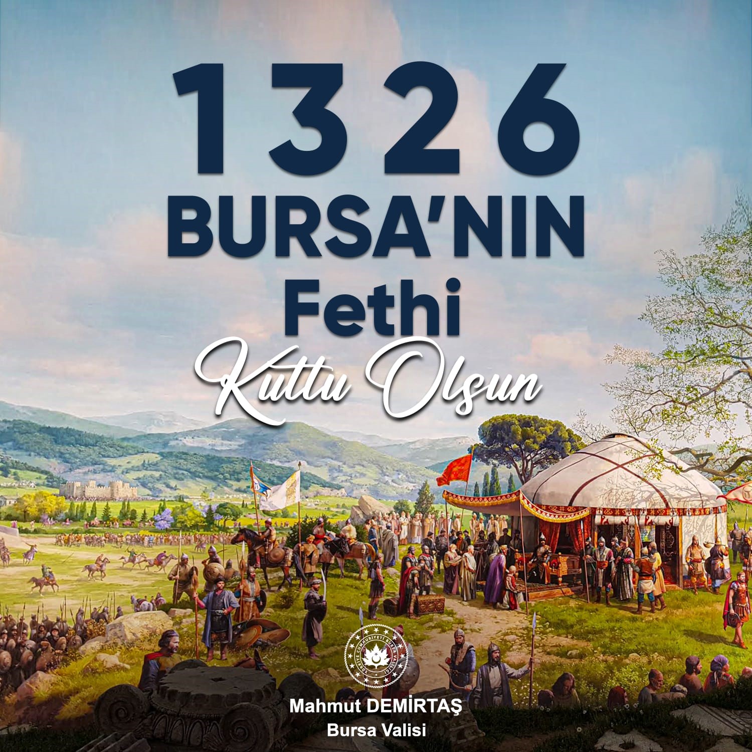 Vali Mahmut Demirtaş Bursa'nın Fethinin 698. Yıl Dönümünü Kutladı2