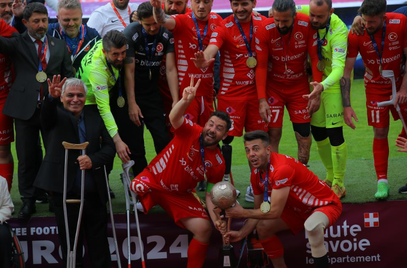 Ampute Milli Futbol Takımı Üst Üste Üçüncü Kez Avrupa Şampiyonu!