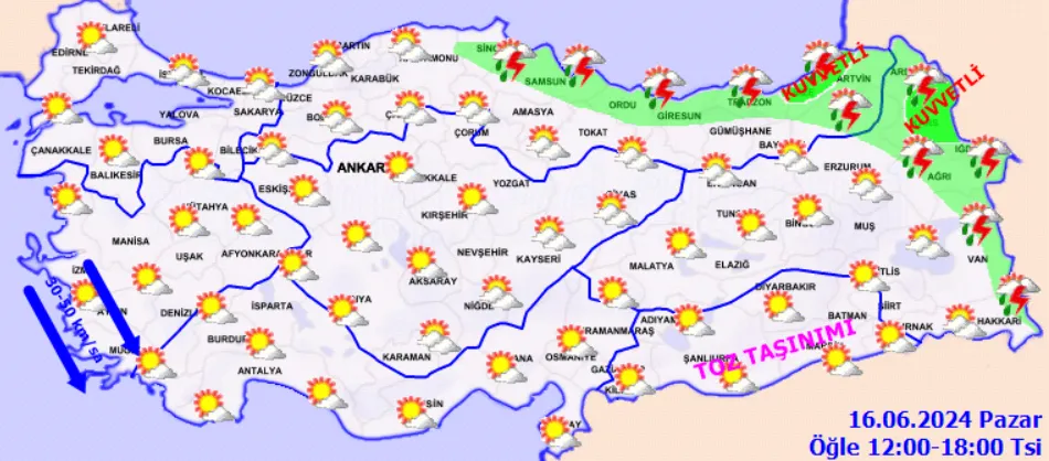 Bayramın 1. Günü Hava Nasıl Olacak 16 Haziran Pazar Hava Durumu! (2)