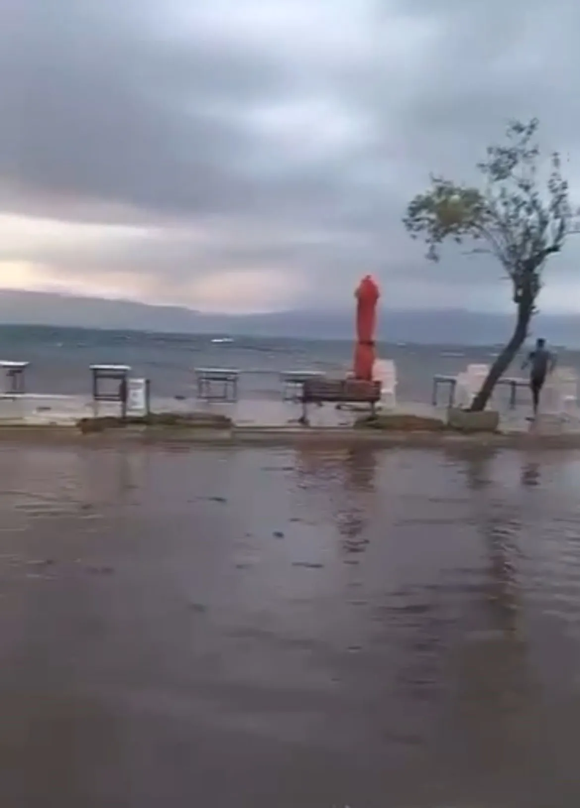 Bursa’da Lodos Denizi Taşırdı, Sahil Kenarı Göle Döndü (2)