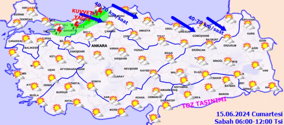 Meteoroloji'den Peş Peşe Uyarı Fırtına, Toz Taşınımı, Su Baskını... (5)