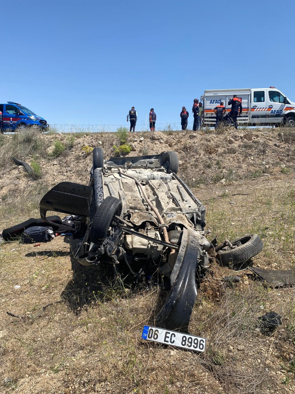 Yozgat'ta Feci Trafik Kazası 2 Ölü, 2 Yaralı (3)