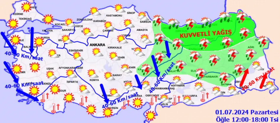 1 Temmuz Hava Durumu Türkiye Bugün 3 Mevsim Yaşayacak! (3)