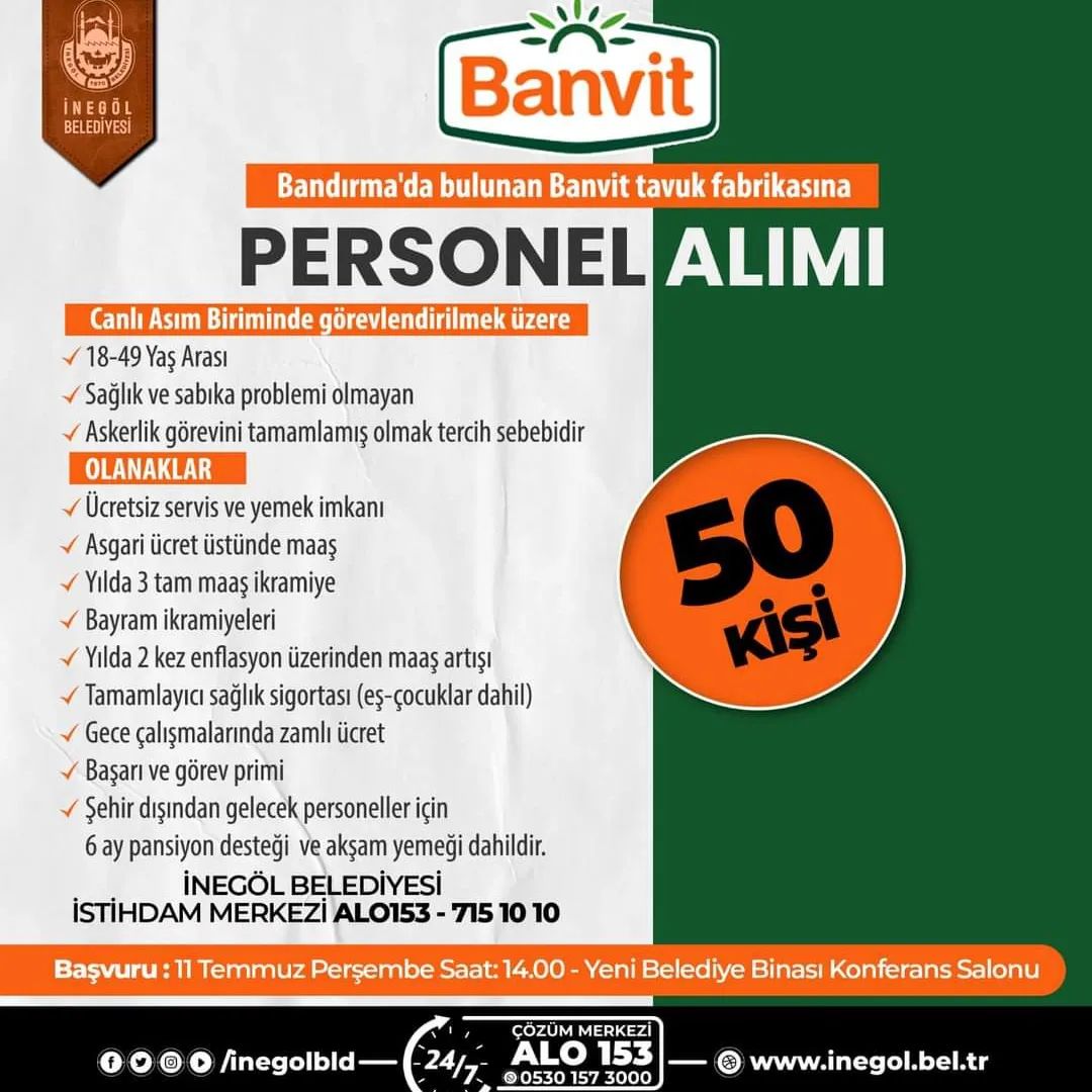 İstihdam Merkezimiz Aracılığıyla Iş Verenler Ile Işçilerimizi Bir Araya Getirmeye Devam Ediyoruz. Başvuru; 11 Temmuz Perşembe Saat 14.00 ’Da Yeni Belediye Binası Konferans Salonunda Yapılacaktır.