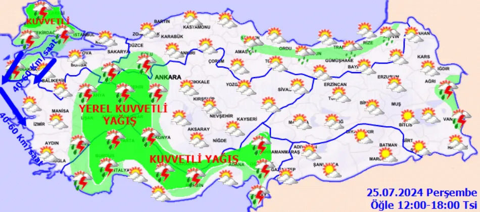 Kuvvetli Yağış Ve Sıcaklık Düşüşü Geliyor! (3)