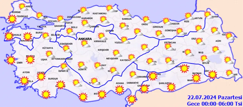 Meteoroloji Açıkladı 21 Temmuz 2024 Hava Durumu Raporu.. (3)