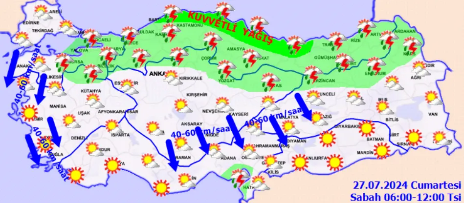 Meteoroloji Uyardı Sıcaklık Düşüyor, Gök Gürültülü Sağanak Yağışlar Kapıda! (2)