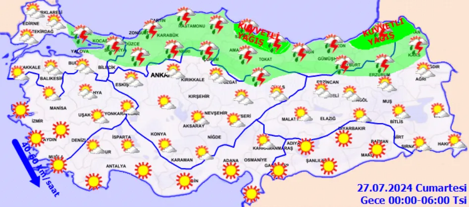 Meteoroloji Uyardı Sıcaklık Düşüyor, Gök Gürültülü Sağanak Yağışlar Kapıda!