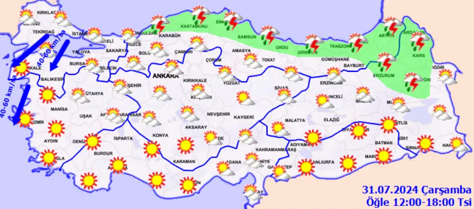 Meteoroloji Uyardı Sıcaklık Düşüyor, Kuvvetli Yağışlar Kapıda!