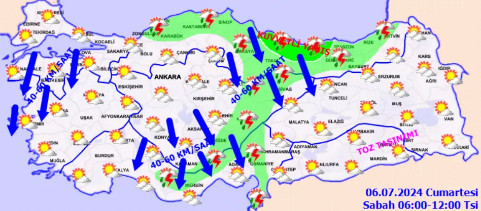 Meteorolojiden Kritik Uyarı Kuvvetli Yağış Ve Rüzgarlar Kapıda!