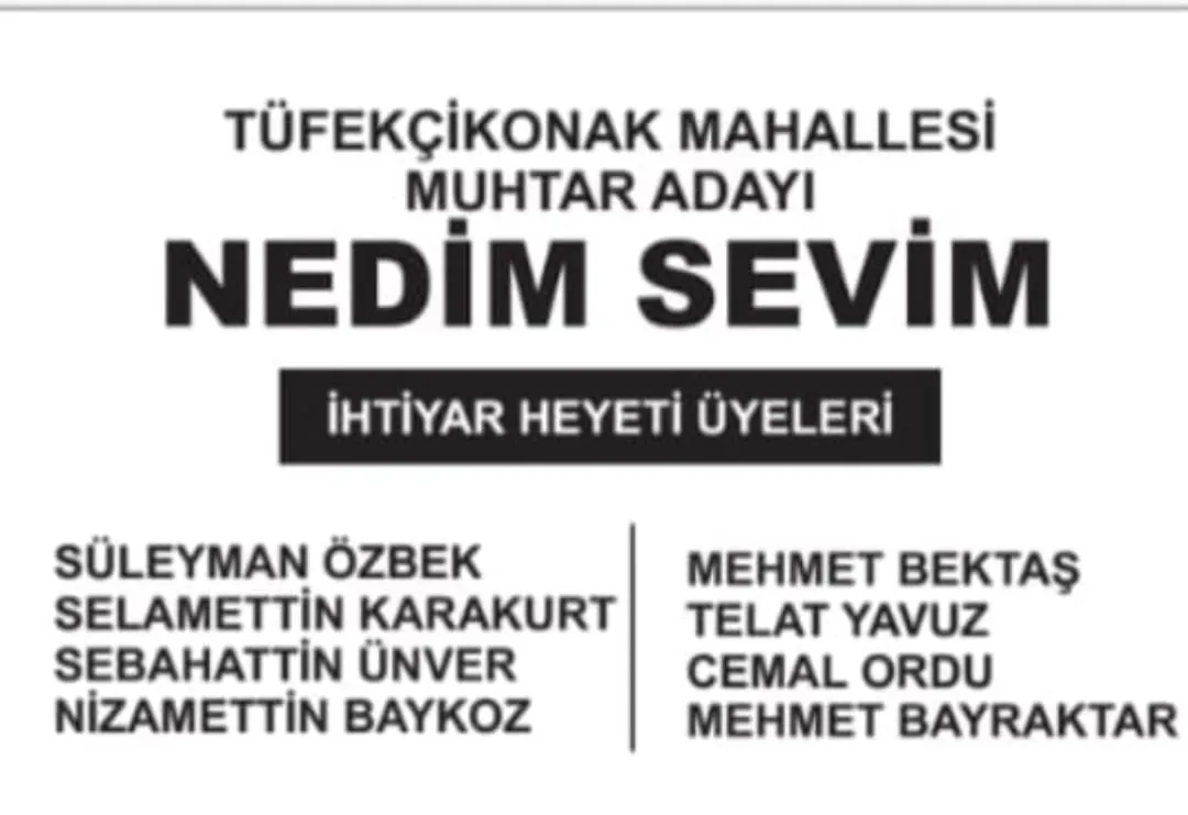 Genc Gazete Nedim Sevim Tufekcikonak Mahallesi Muhtari Belediye Gibi Muhtar (1)