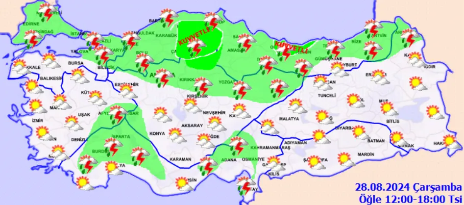 Hava Durumunda Kritik Uyarı Gök Gürültülü Sağanak Yağış Kapıda! (3)