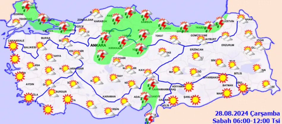 Hava Durumunda Kritik Uyarı Gök Gürültülü Sağanak Yağış Kapıda!