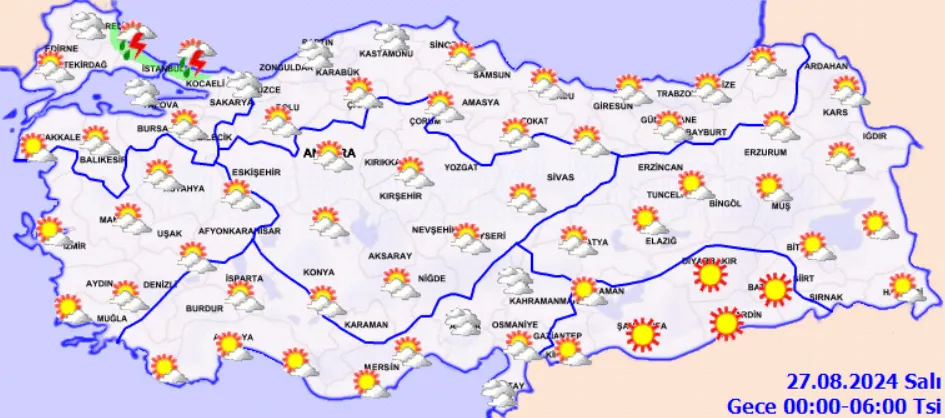 Hava Durumunda Kritik Uyarı Kuvvetli Yağış Kapıda! (2)