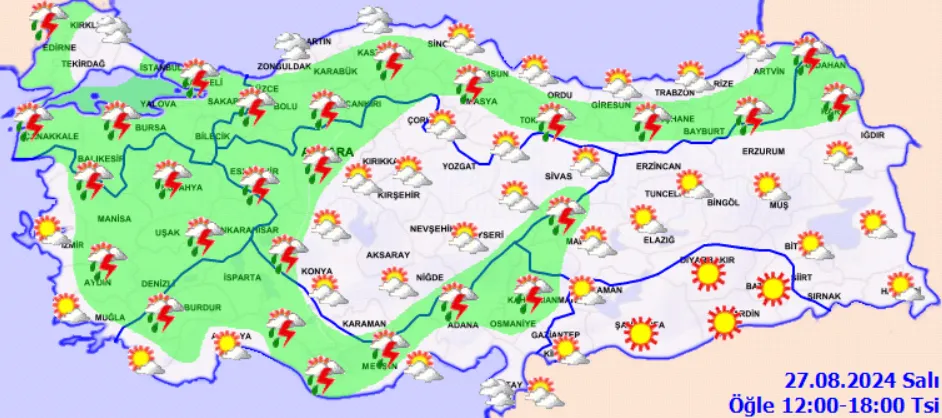 Hava Durumunda Kritik Uyarı Kuvvetli Yağış Kapıda! (3)