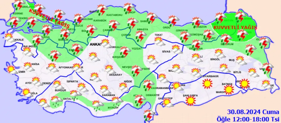 Hava Durumunda Kritik Uyarı Kuvvetli Yağış Kapıda! (6)