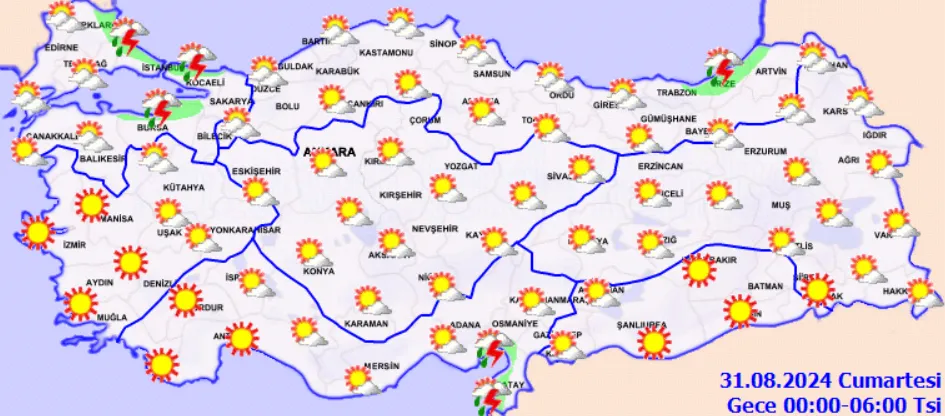 Hava Durumunda Kritik Uyarı Kuvvetli Yağış Kapıda! (7)