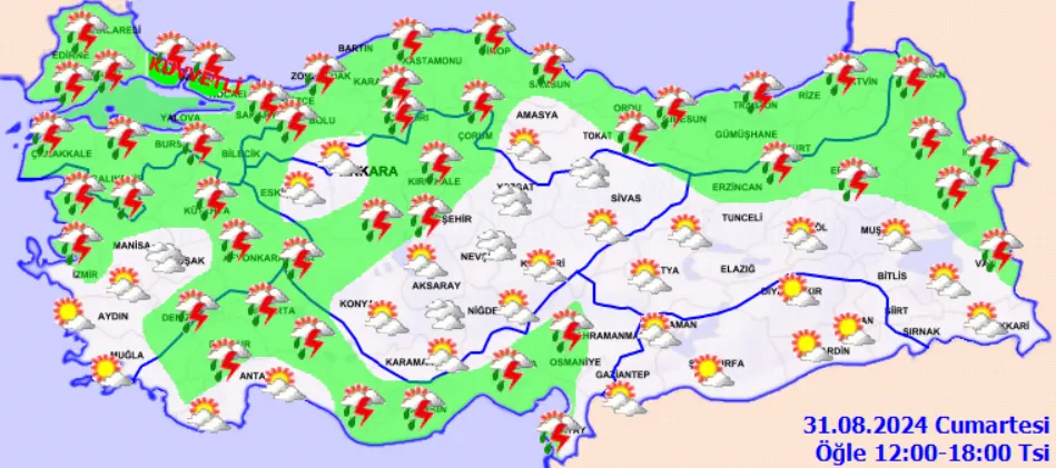 Hava Durumunda Kritik Uyarı Kuvvetli Yağış Kapıda! (9)