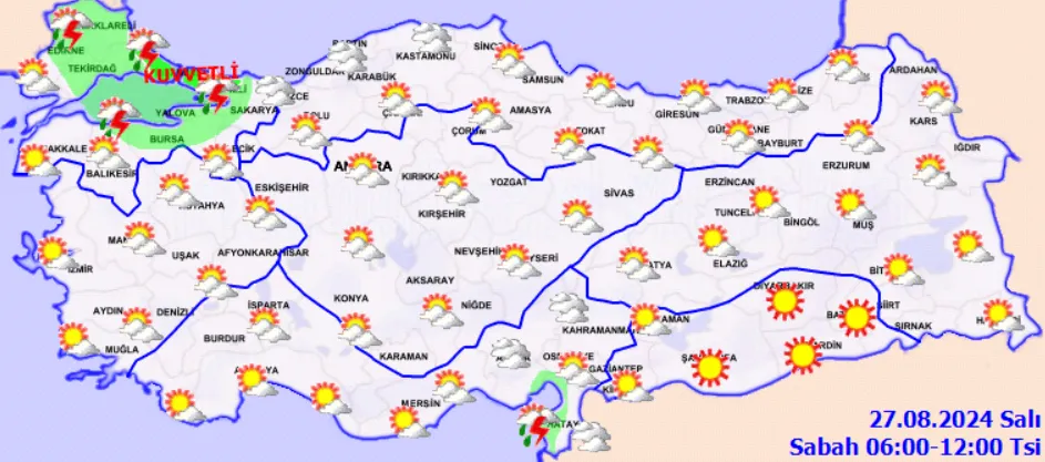 Hava Durumunda Kritik Uyarı Kuvvetli Yağış Kapıda!