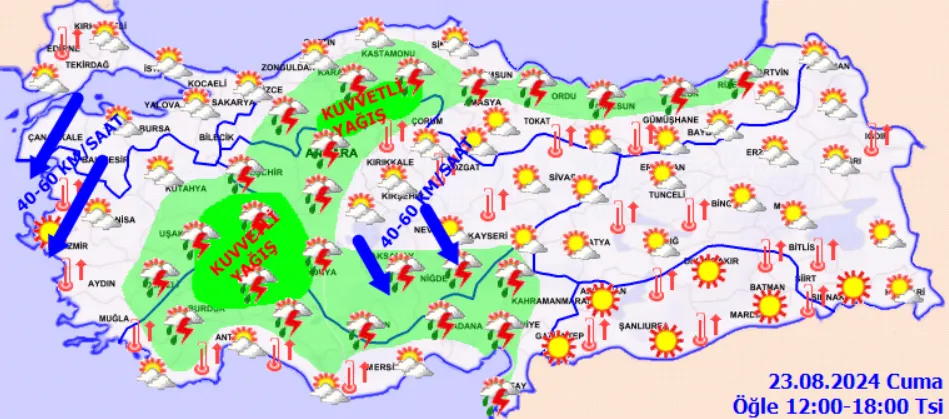 Hava Durumunda Kritik Uyarılar Kuvvetli Yağış Ve Rüzgarlar Kapıda! (2)