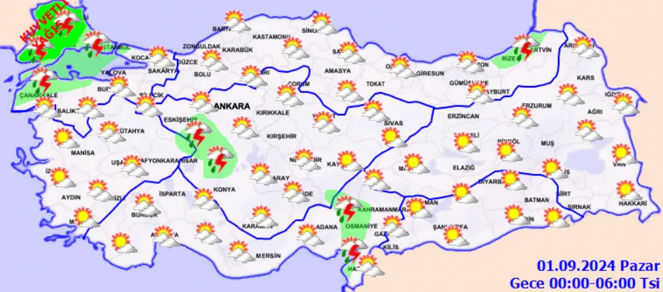 Onlarca Kent Alarmda Sel, Su Baskını Ve Kuvvetli Yağış!